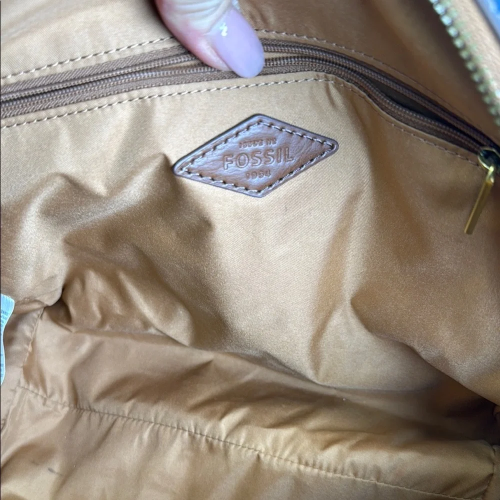 Stylish Brown and Blue Heart Patterned Women's Bag